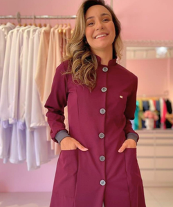 Jaleco Basic bordo